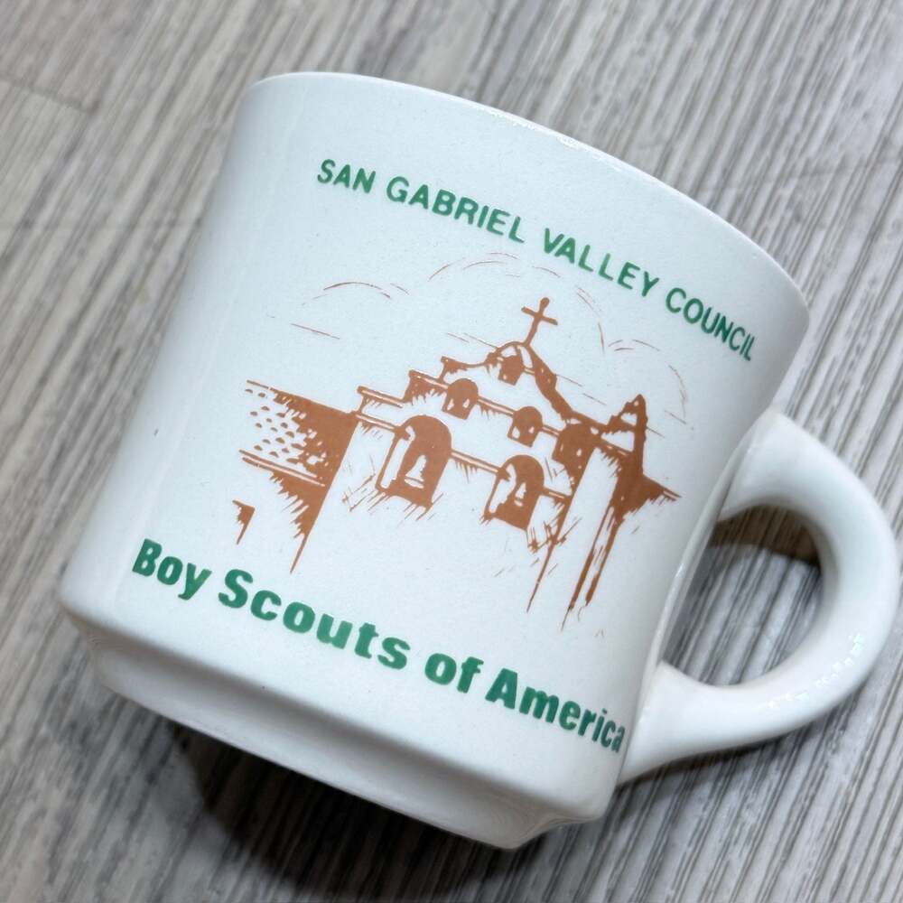 Vintage Boy Scouts of America San Gabriel Valley Council Ceramic Mug